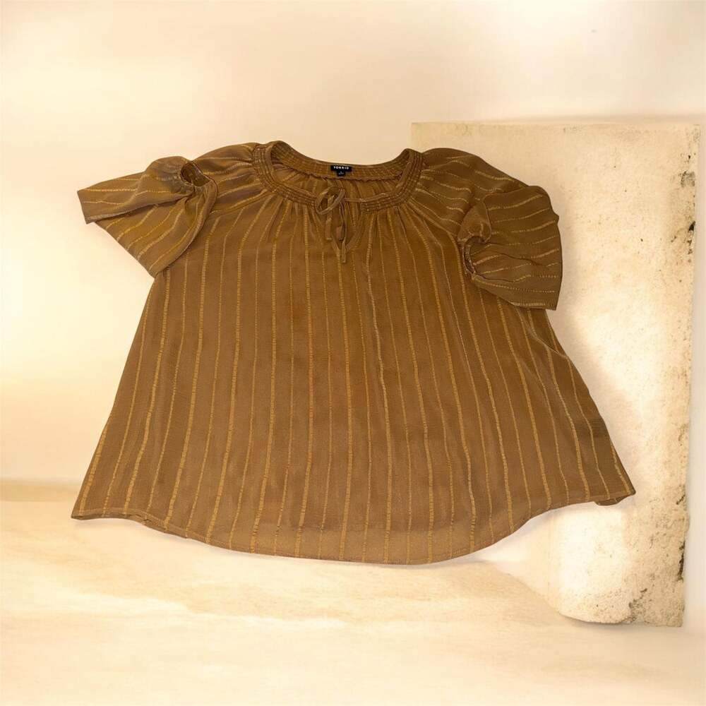 Torrid Brown Blouse Size 1x